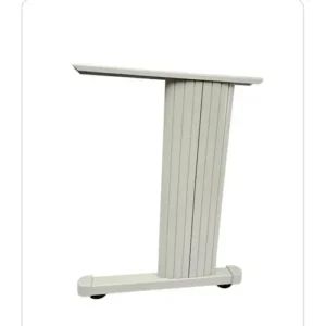 Bases o patas metálicas para escritorios gris claro