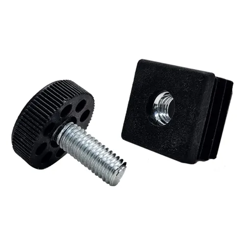 Tornillo altura ajustable tubo cuadrado 1 x 1