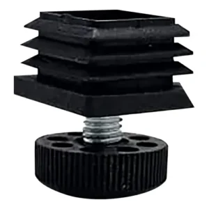 Regatón interno altura ajustable tubo cuadrado 1 x 1