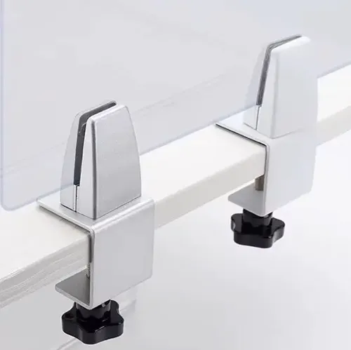 Soporte pantalla abrazadera división para escritorios 2 piezas - Image 6
