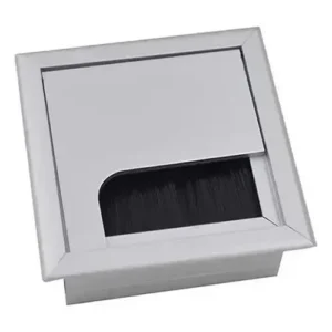 Pasacable de aluminio cuadrado colores negro blanco aluminio plateado