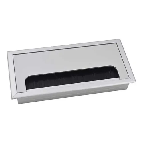 Pasacables de aluminio en color negro blanco aluminio plateado