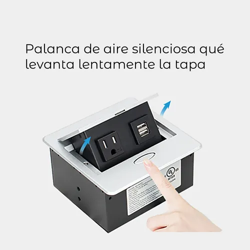 Pasacables toma empotrable con 110V + 2 USB - Image 4