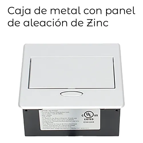Pasacables toma empotrable con 110V + 2 USB - Image 5
