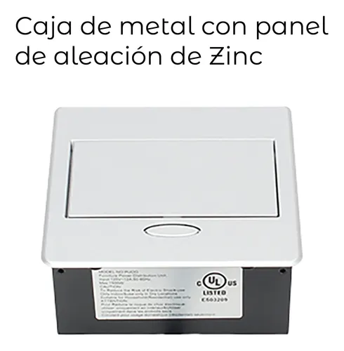 Pasacables toma empotrable con 110V + 2 USB - Image 6