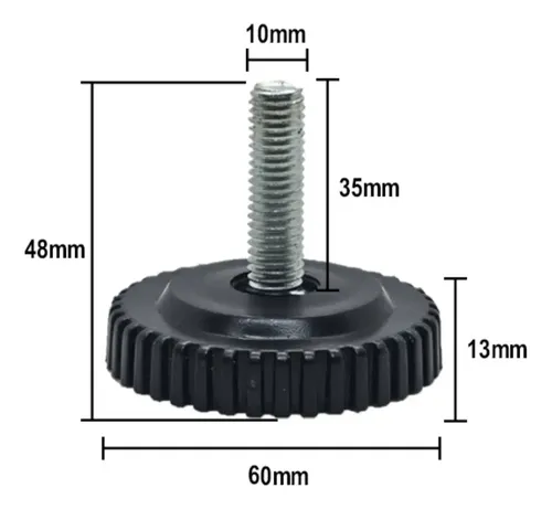 Tornillo pata niveladora para muebles diámetro 60 mm - Image 6