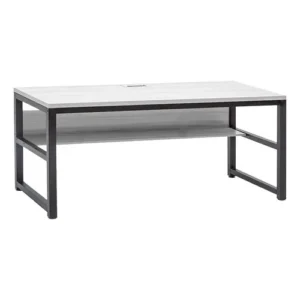 Escritorio minimalista moderno oficina hogar blanco